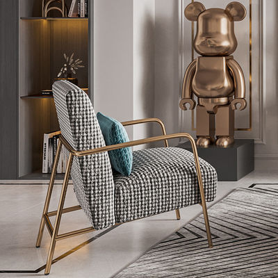 ODM Reclining Fabric Sofa Chair Nordic Luxury Thousand Bird Lattice