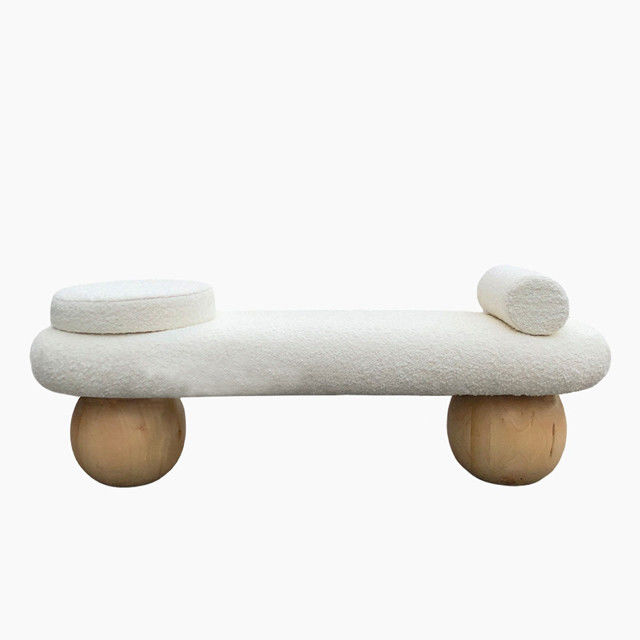 Fabric Leisure Chair Leisure Special Shaped Net White Simple Shoe Changing Stool